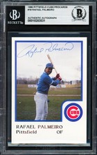Rafael Palmeiro Auto 1986 ProCards Card Pittsfield Cubs Vintage Sig Beckett 531