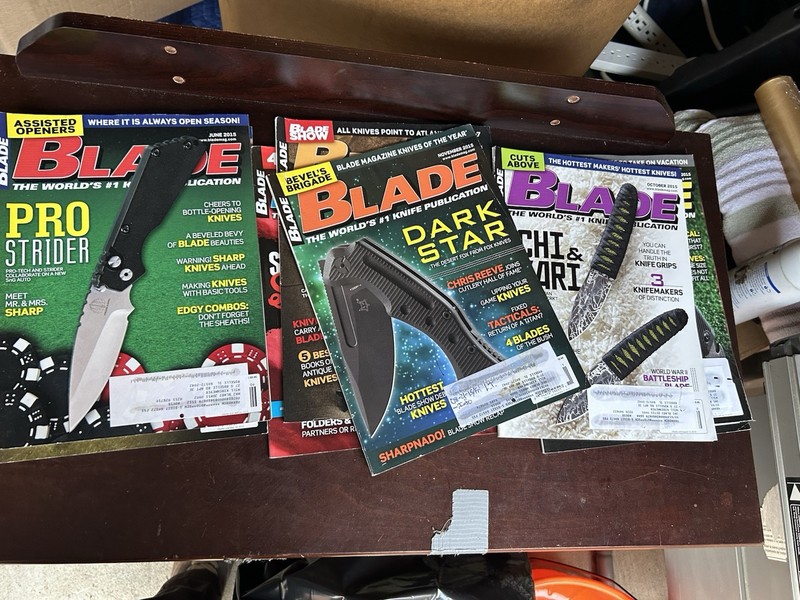 BLADE Magazine Lot of 12 2015-2016 Knife Publications Tactical Custom Knives
