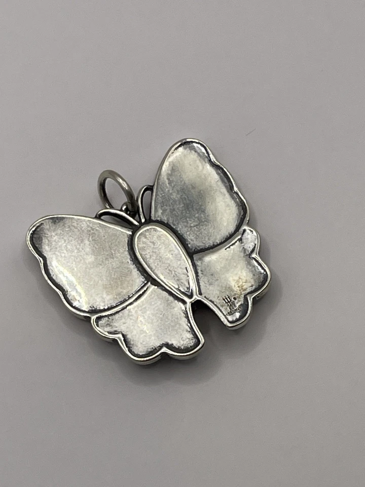 Colgante James Avery madreperla retirado y mariposa de bronce  Foto 2 de 2