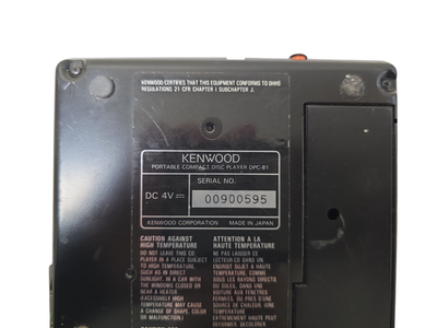 Kenwood DPC-81 CD Player Discman Walkman Portable Compact Disc