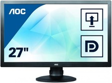 AOC Monitor E2770PQU 27 Zoll 16:9 Full HD HDMI DisplayPort VGA schwarz