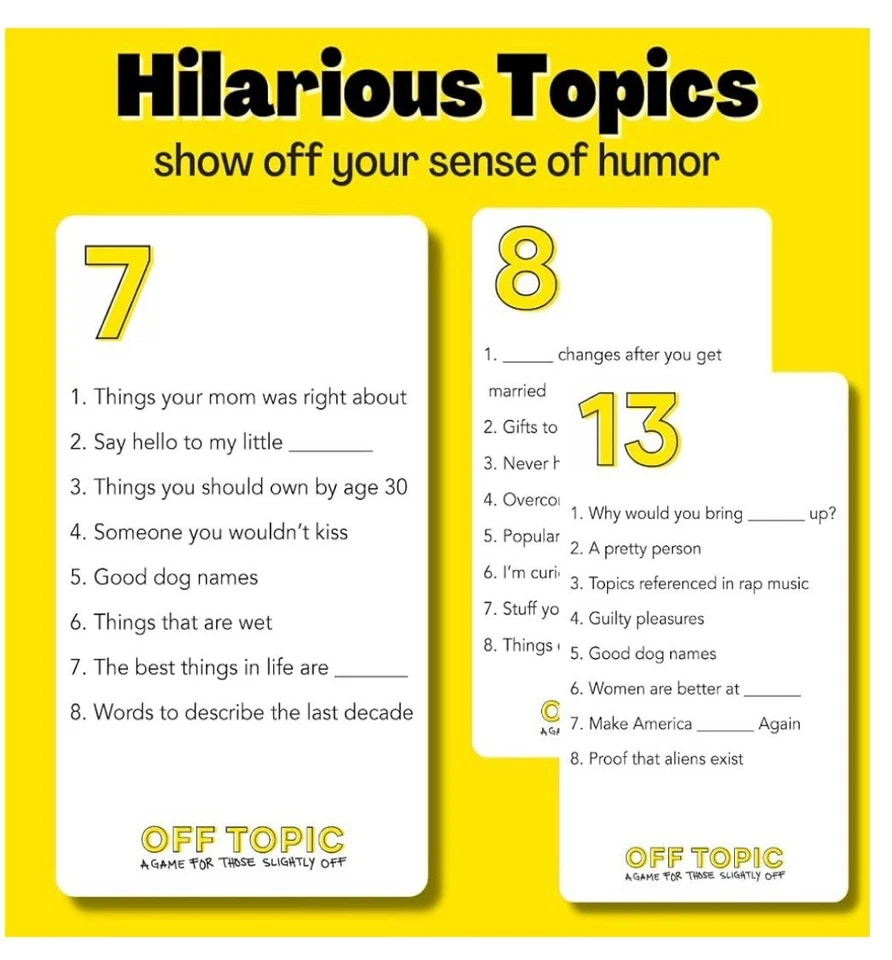 Sealed Off Topic Adult Party Game NSFW Funny Card Game for Adults Game Night New - Image 3 of 4