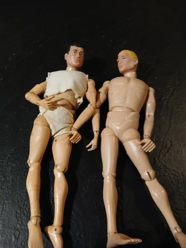 Vintage 1964 GI Joe Dolls (2) 1 Yellow Hair & 1 Black Hair