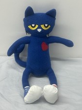 Pete The Cat Doll Stuffed Animal 14  Plush with Red Blue Sneakers Merry Makers