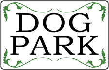 Dog Park Sign. Size Options
