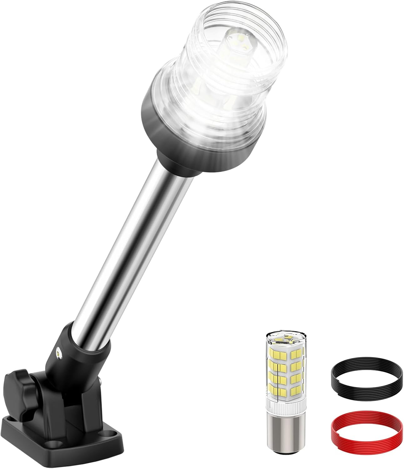 SCYONBARCO 12 Inches Anchor Light Stern Lights for Boats LED Waterproof IP67 ...