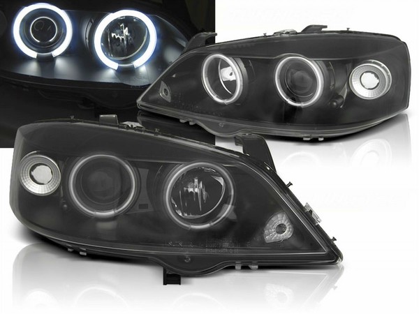 Angel Eyes Scheinwerfer Set Ccfl Schwarz FüR Opel Astra G 09.1997-02.2004-image