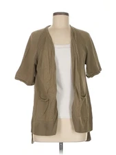 H By Halston Women Brown Cardigan M