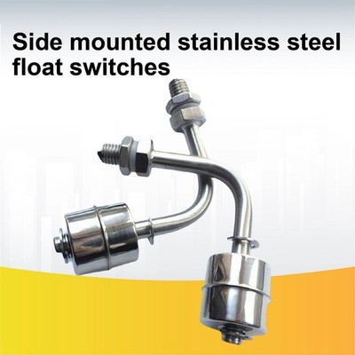 Float Level Switch Stainless Steel Waterproof 304SS Side Mount Water Sensor