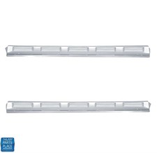 1970-74 Challenger Barracuda Cuda Door Sill Scuff Plates - Trimparts Made In Usa