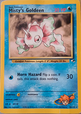 Wizards Pokemon TCG Misty's Goldeen 030/132 Gym Heroes Rare Regular Unlimited