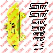 Universal Brake Caliper Decal Hi Temp Die Cut Vinyl Stickers Compatible With Sti