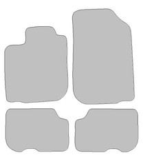 Fußmatten passend für Dacia Logan MCV Typ KS (Baujahr 2007 - aktuell), Robust an