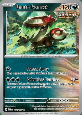 #ad #ad Brute Bonnet 118 167 Uncommon Reverse Holo Near Mint $0.99
