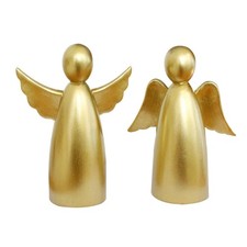 Set 2 PCS Cherubs Angels Resin Statue Figurine Indoor Decor Memorial 4 Inch
