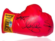 ANTHONY JOSHUA, FRANCIS NGANNOU, TURKI SIGNED BOXING GLOVE (ACG CERT AG17542)