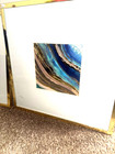 z gallerie wall art (2) Agate in peacock framed  — photo 1