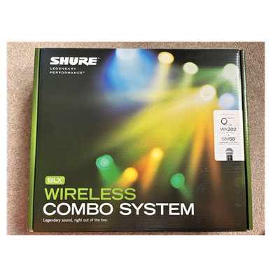 Shure BLX Wireless Combo System SM58 WA302 kabellose Handniere schwarz