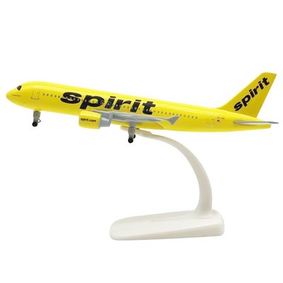1/300 US Spirit A320 Model Plane 20cm Alloy Diecast Airplane Aircraft Collection