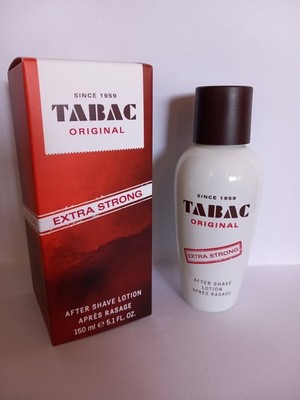 ( 1  Liter  = 127    ) Tabac Original EXTRA  STRONG After Shave Lotion 150 ml