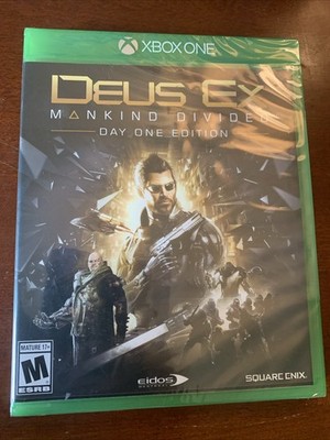 Deus Ex: Mankind Divided -- Day One Edition (Microsoft Xbox One, 2016) Sealed
