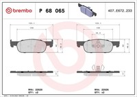 Brembo Bremsbelagsatz Scheibenbremse Prime P 68 065 FüR Dacia Renault Clio Logan