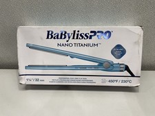 BabyLissPro Nano Titanium Professional Dual Ionic Flat Iron, Blue