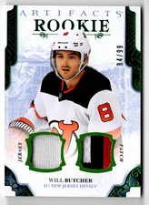 2018-19 Artifacts Rookie Relic Redemptions Emerald Will Butcher Rookie Patch