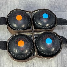 Drakes Pride Set of 4 Professional Lawn Bowls WB 20 Horse Size 2H with Carrier