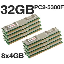 32 GB (8x4 GB) DDR2 PC2-5300F 2Rx4 667 MHz RAM Apple Mac Pro 2006 2008