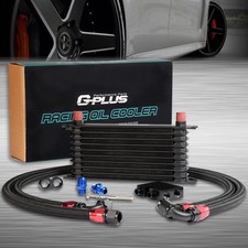 10 Row Aluminum Engine Transmission Oil Cooler Kit For Bmw N54 135 E82 Black