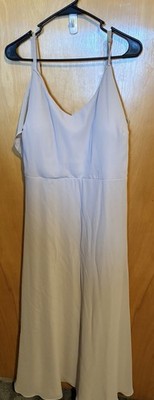 Birdy Grey Women's Jane s Bridesmaid Taupe Chiffon Dress Size 1X No Slit