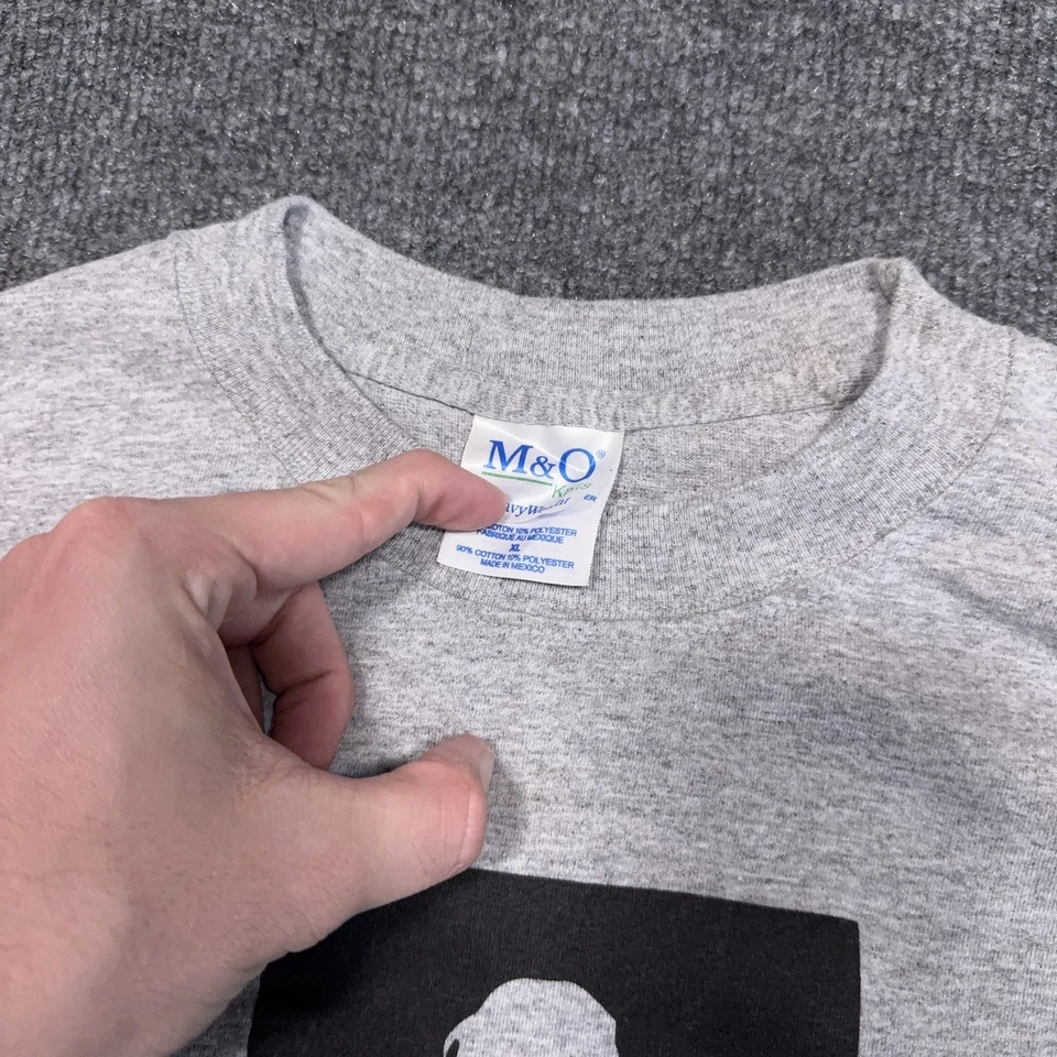 Andrew W.K. Camisa Para Hombre Extra Grande Gris Banda Música Rock Silueta Gráfico Camiseta Foto 3 de 4