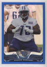 2013 Topps Chrome Blue Border Refractor 184/199 Chance Warmack #127 0m0
