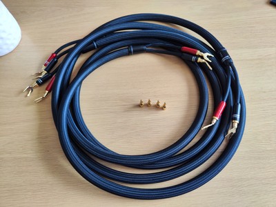 Choseal LB-5108 6N OCC Lautsprecherkabel / 24K vergoldetes Bananensteckerpaar