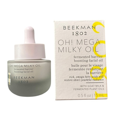 #ad Beekman 1802 Oh Mega Milky Oil Fermented Facial Oil 0.5oz Goat Milk NIB Mini $15.99