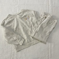 Gap Kids Girls 5 Youth Sweatsuit Set Hoodie Pants Preppy School Classic