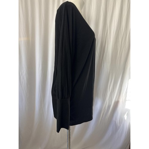 Poetsky - Black Off-Shoulder Long Sleeve Top - Large - Picture 5 of 8
