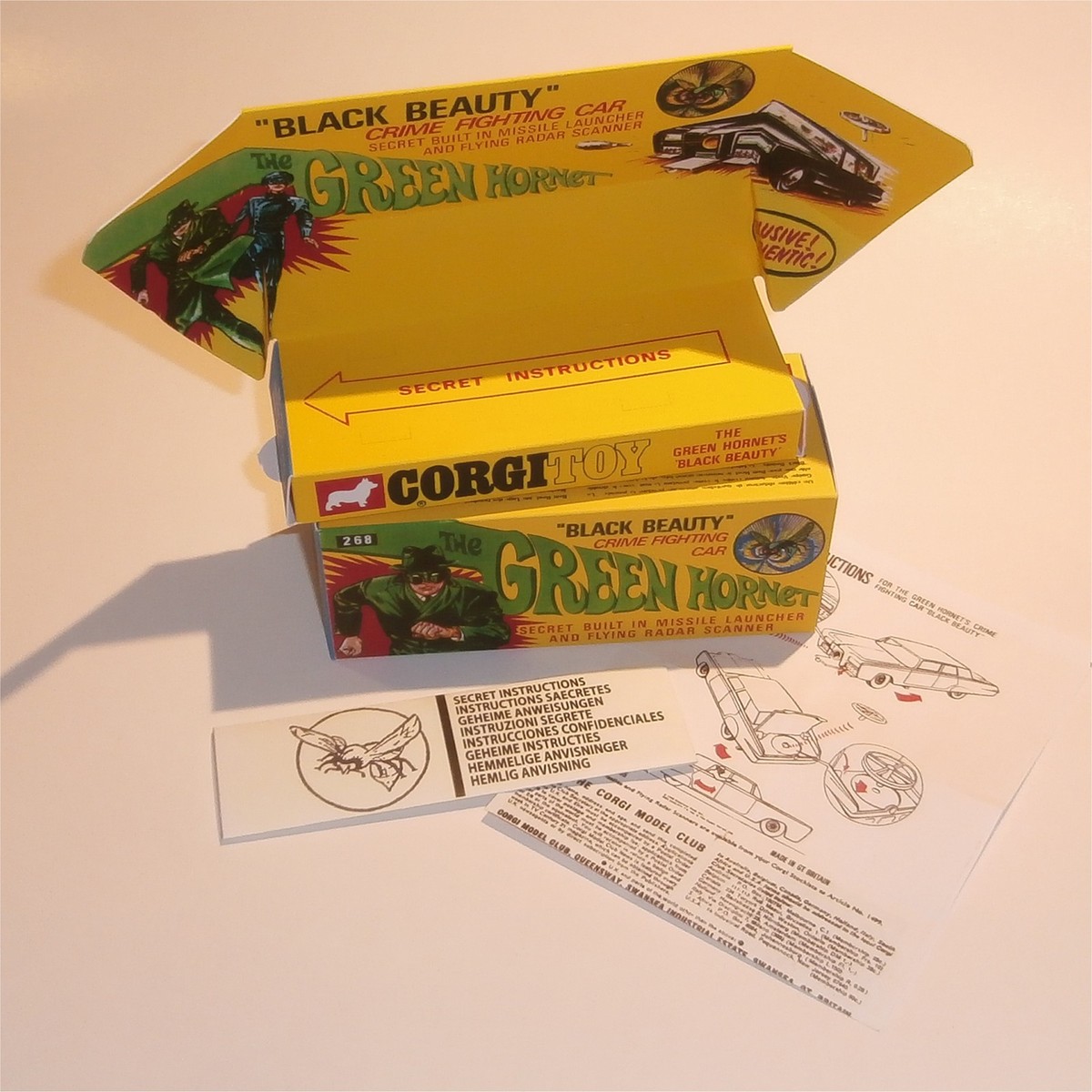 Corgi Toys 268 Green Hornet Black Beauty Empty Repro Box Set | eBay