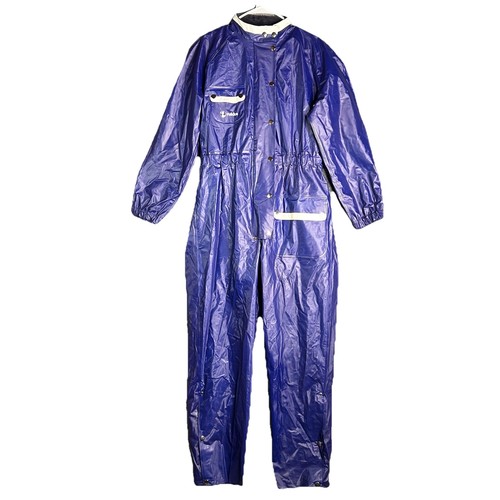 Rukka Motorcycle Rain Suit Size 40 Waterproof Pvc Blue Rainwear