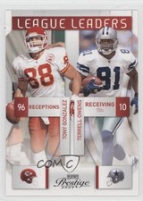 2009 Playoff Prestige League Leaders Terrell Owens Tony Gonzalez #15 HOF 0a1