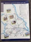 Original BR  Regional Railways North East On Train Map Poster 1996  52.5x49.5cm