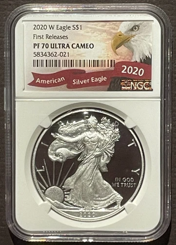 2020-W $1 SILVER AMERICAN EAGLE NGC PF70 First Releases : 08146