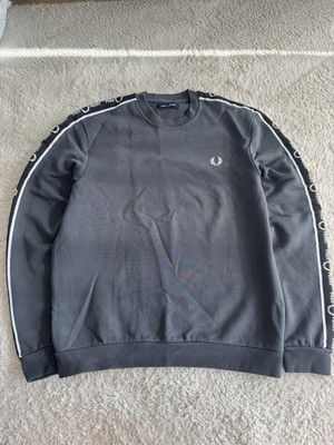 Fred Perry Sweatshirt Grau Tape Logo M