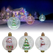 60cm LED Light Outdoor Christmas Inflatable Ball Waterproof PVC Xmas Ball JQ