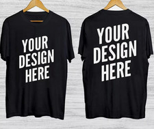 Personalized Custom Print Your Logo Photo Custom Made Shirt, 2-sided shirt