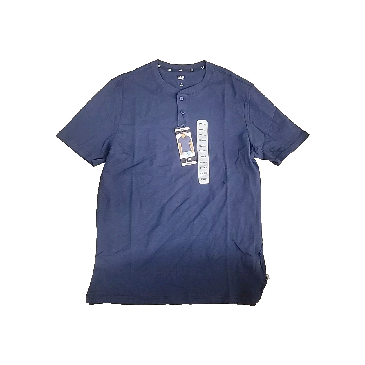 Мужская футболка с коротким рукавом GAP, темно-синий, средний цвет