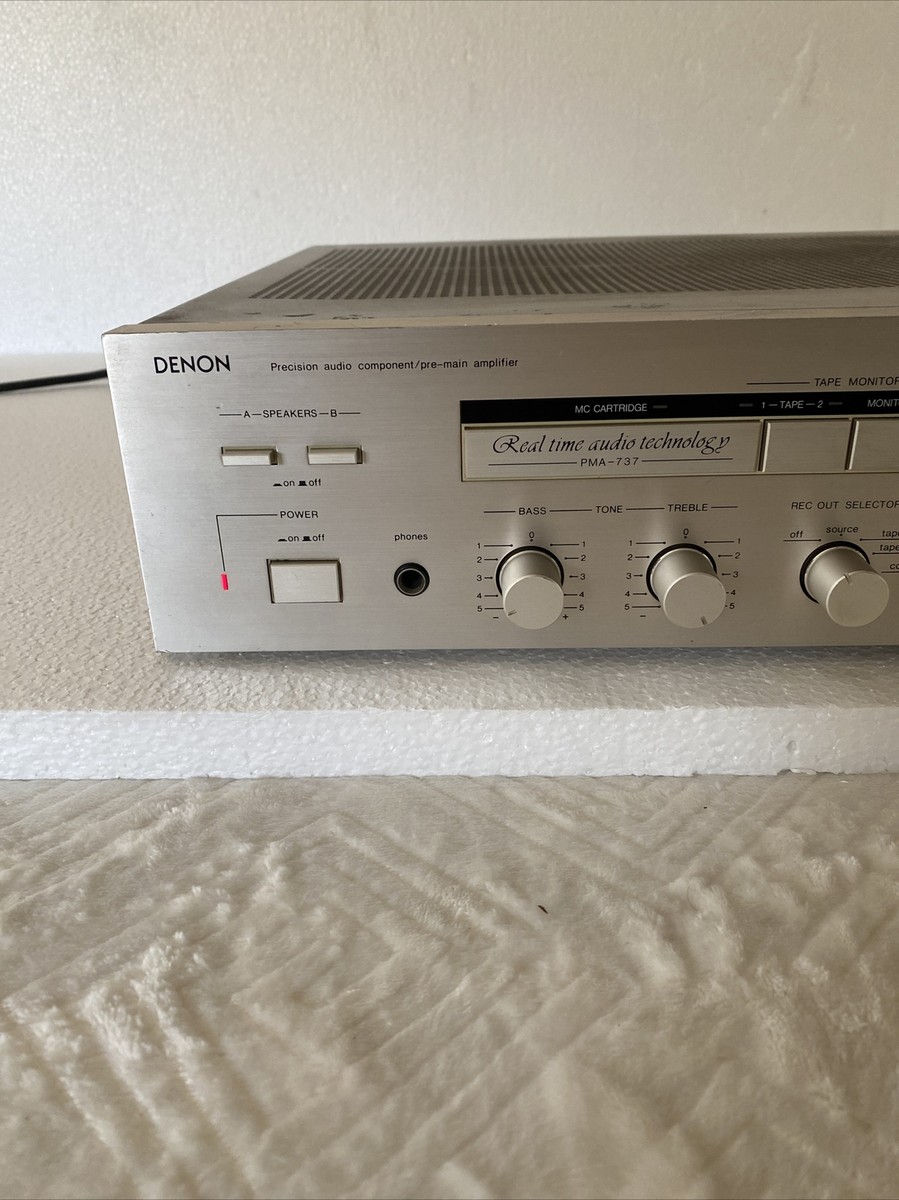 アンプ DENON PERSONAL COMPONENT SYSTEM Denon PMA-737 Pre-Main Amplifier Made In Japan Rare In This Color