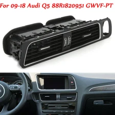 Front Dashboard Center AC Air Vent Grille Cover Bezel ABS for Audi Q5 2009-2018