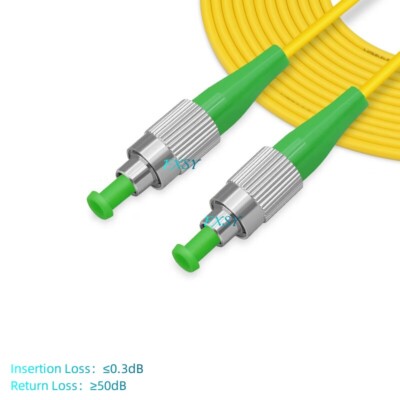 FC/APC to FC/APC SM Simplex Fiber Optic Patch Cord 10m 15m 20m 30m 40m 50m 100m